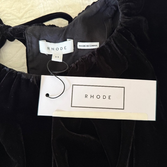 RHODE Black Velvet Rowan Top, Size XS, New With Tags - Picture 5 of 9